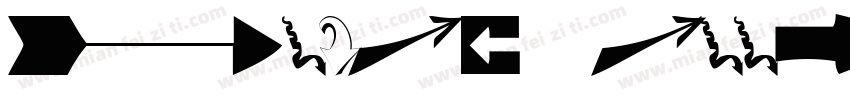 Arial arrow字体转换